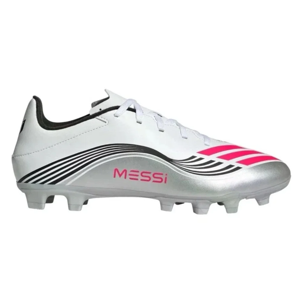 Mens Size 7.5- adidas F50 Messi Club FG / MG White Soccer Cleats  JP7443 NEW